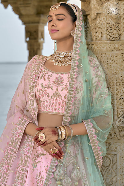 "Elegant lehengas for U.S.-based Indian celebrations."
