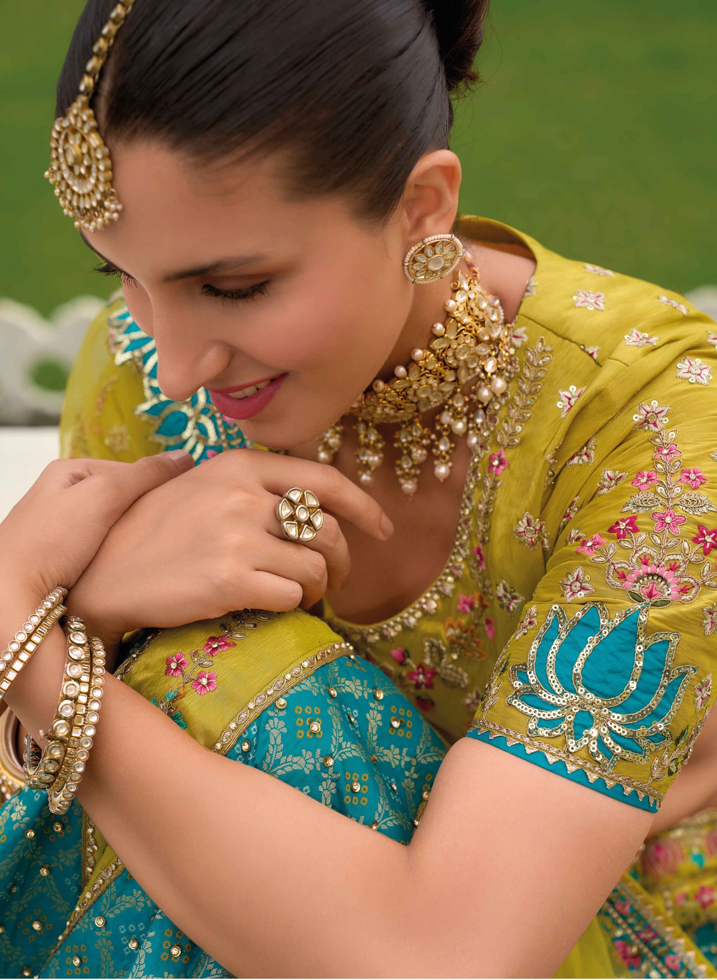 "Perfect lehengas for Diwali, Navratri, and more in the USA."
