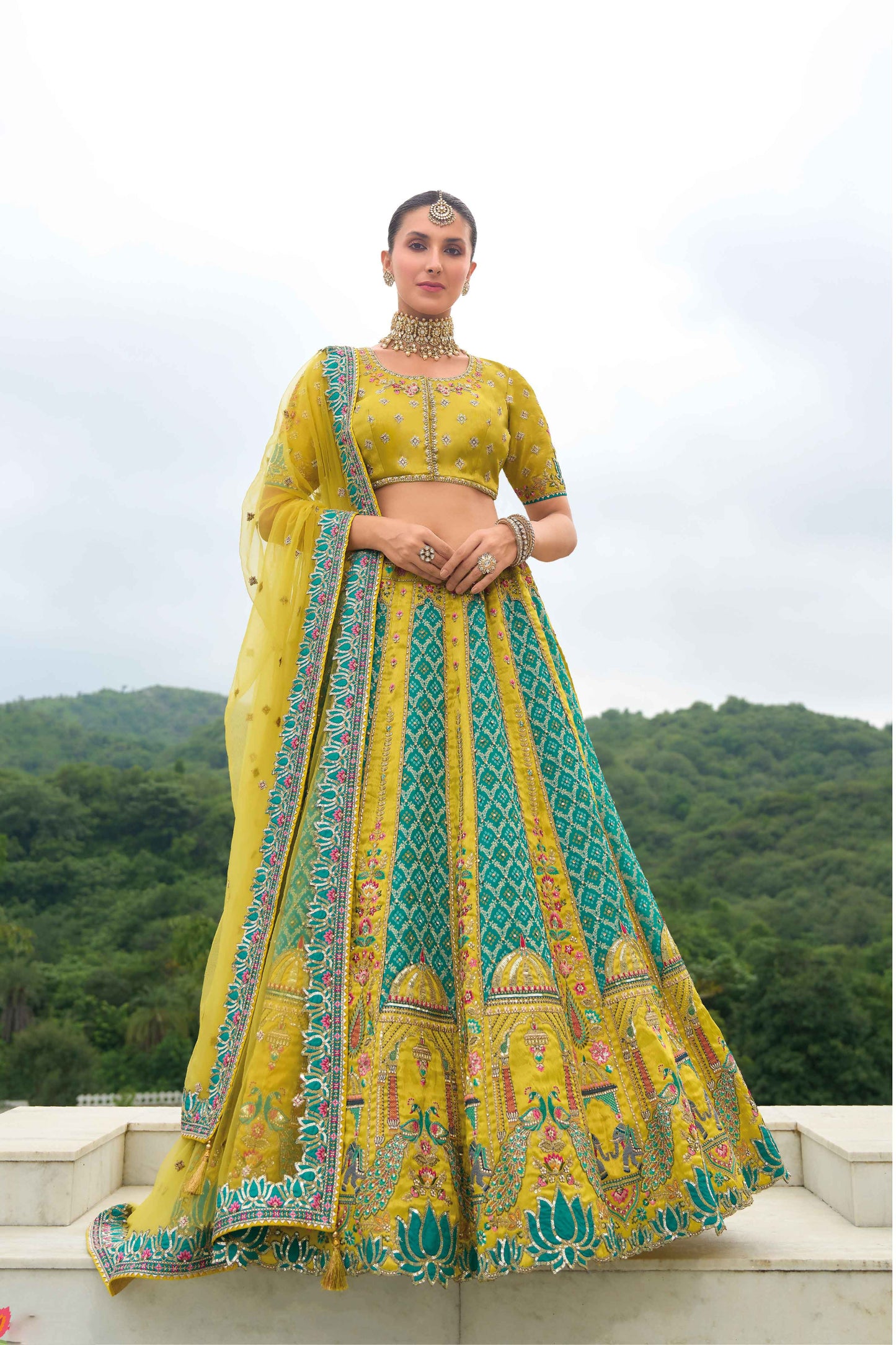 "Perfect lehengas for Diwali, Navratri, and more in the USA."
