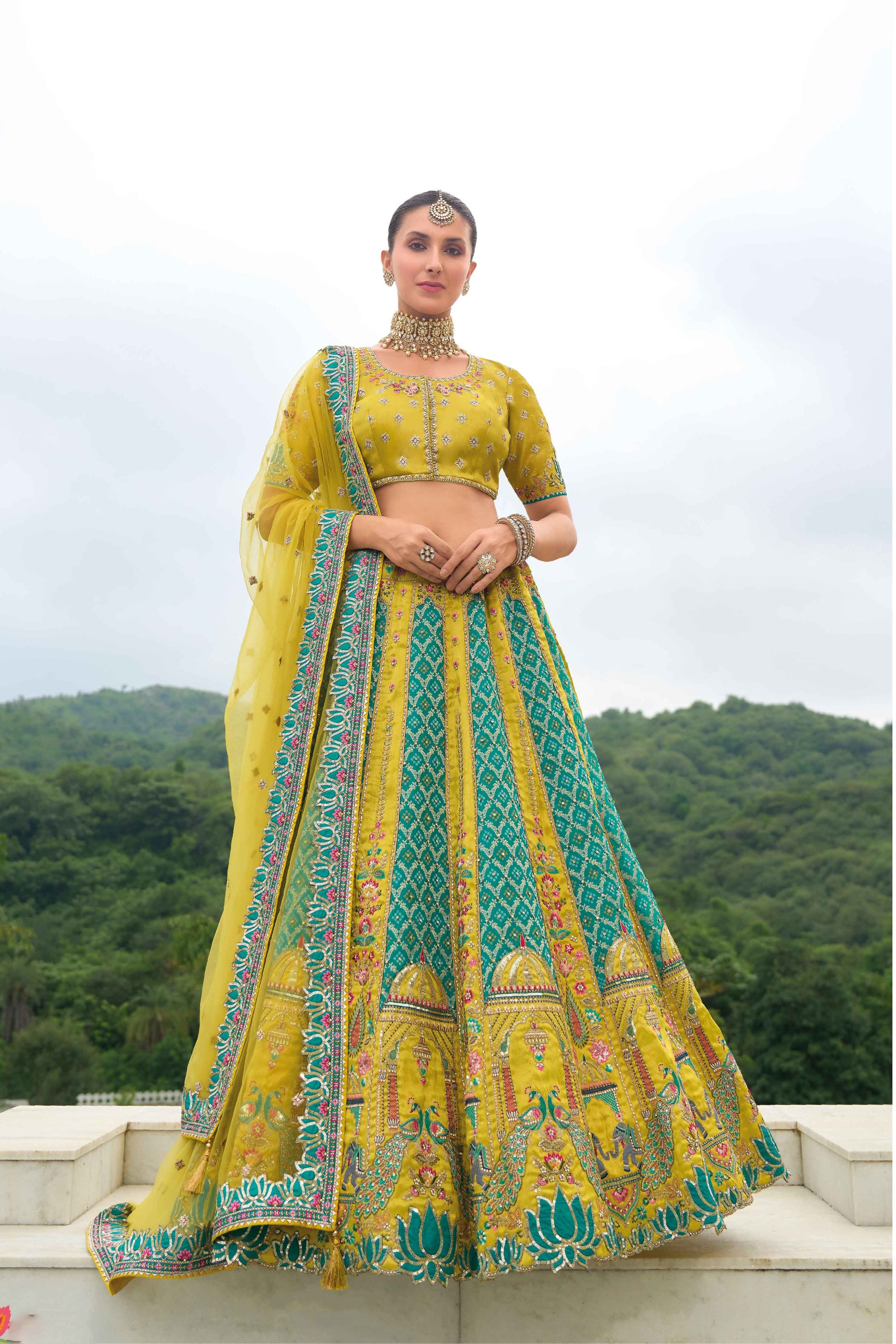 "Perfect lehengas for Diwali, Navratri, and more in the USA."
