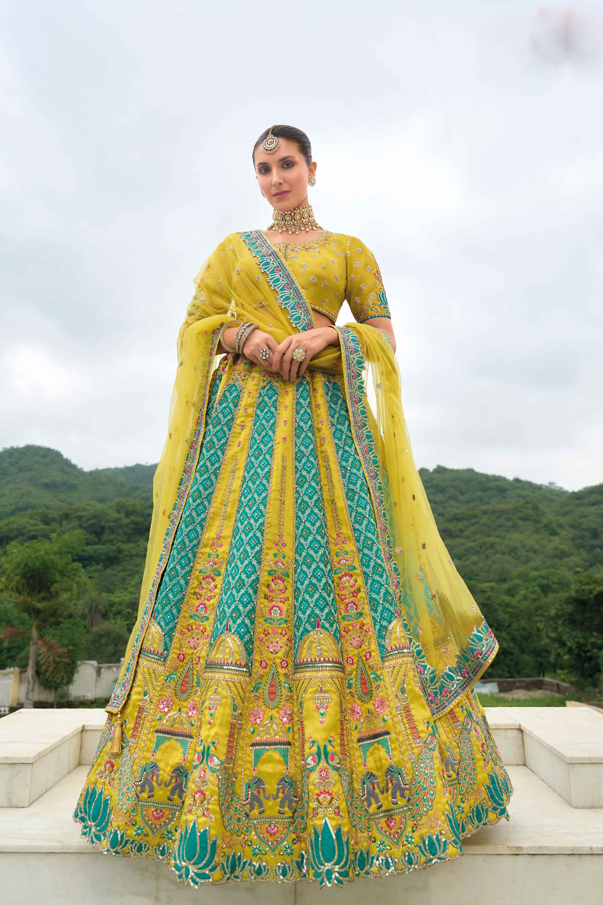 "Perfect lehengas for Diwali, Navratri, and more in the USA."
