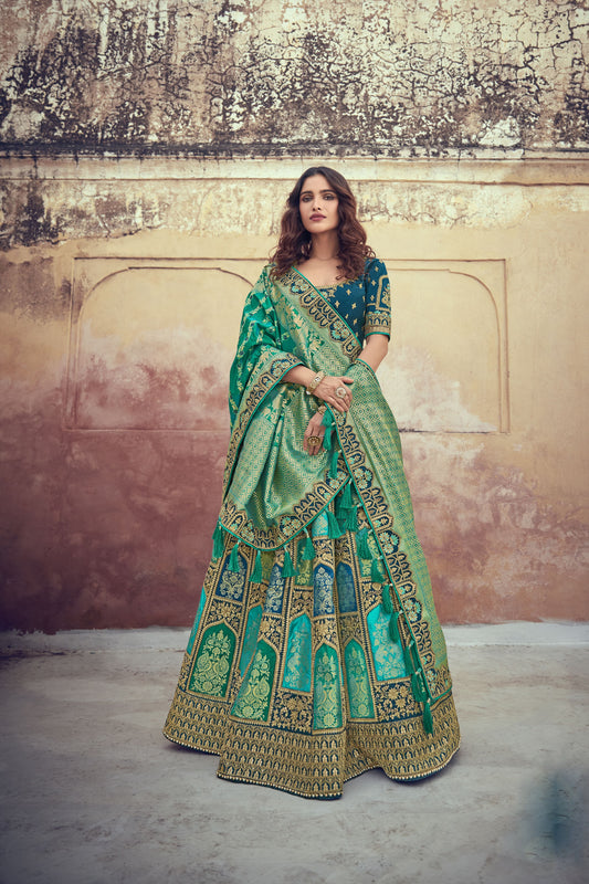 "Gorgeous lehengas for Indian events in the U.S."
