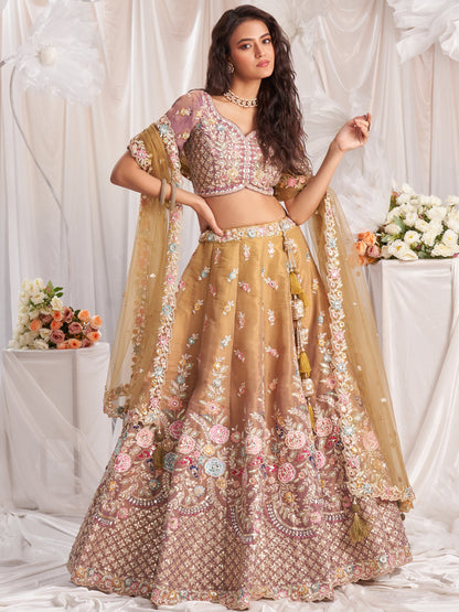 "Lehengas designed for Indian culture in the USA."
