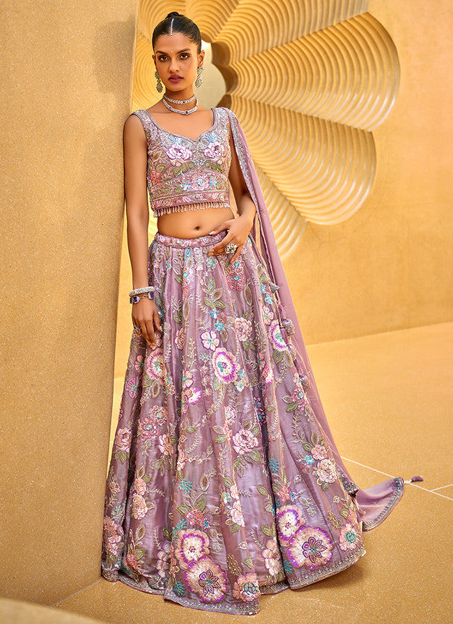 "Lehengas for Indian weddings in the USA."
