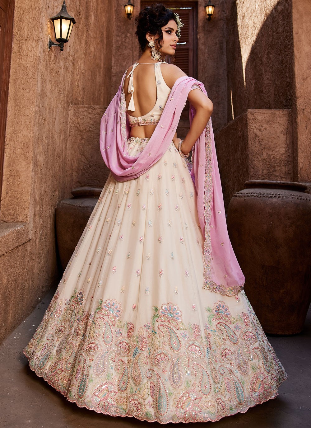 "Shop lehengas for festivals and weddings in America."
