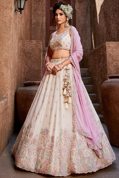 "Shop lehengas for festivals and weddings in America."
