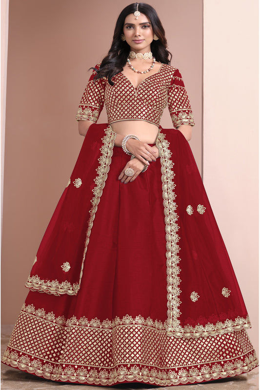 "Lehengas made for Indian functions across the USA."
