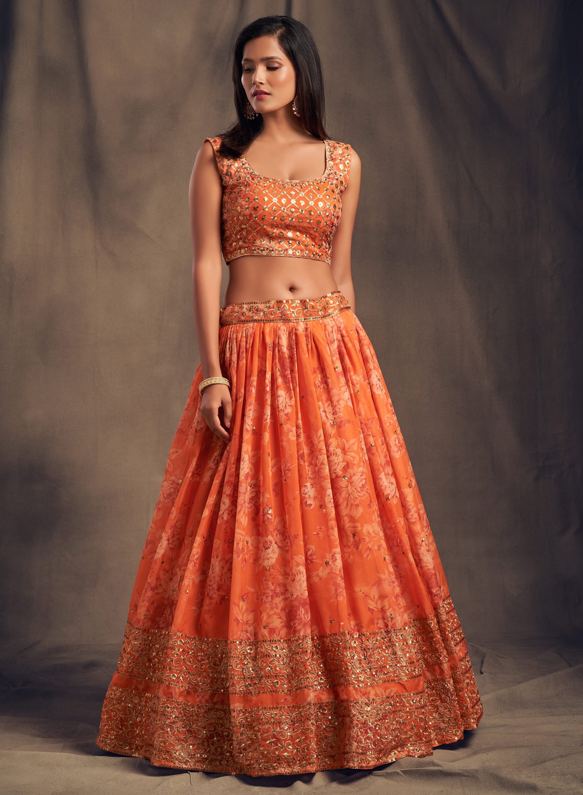 "Desi lehengas for American celebrations."
