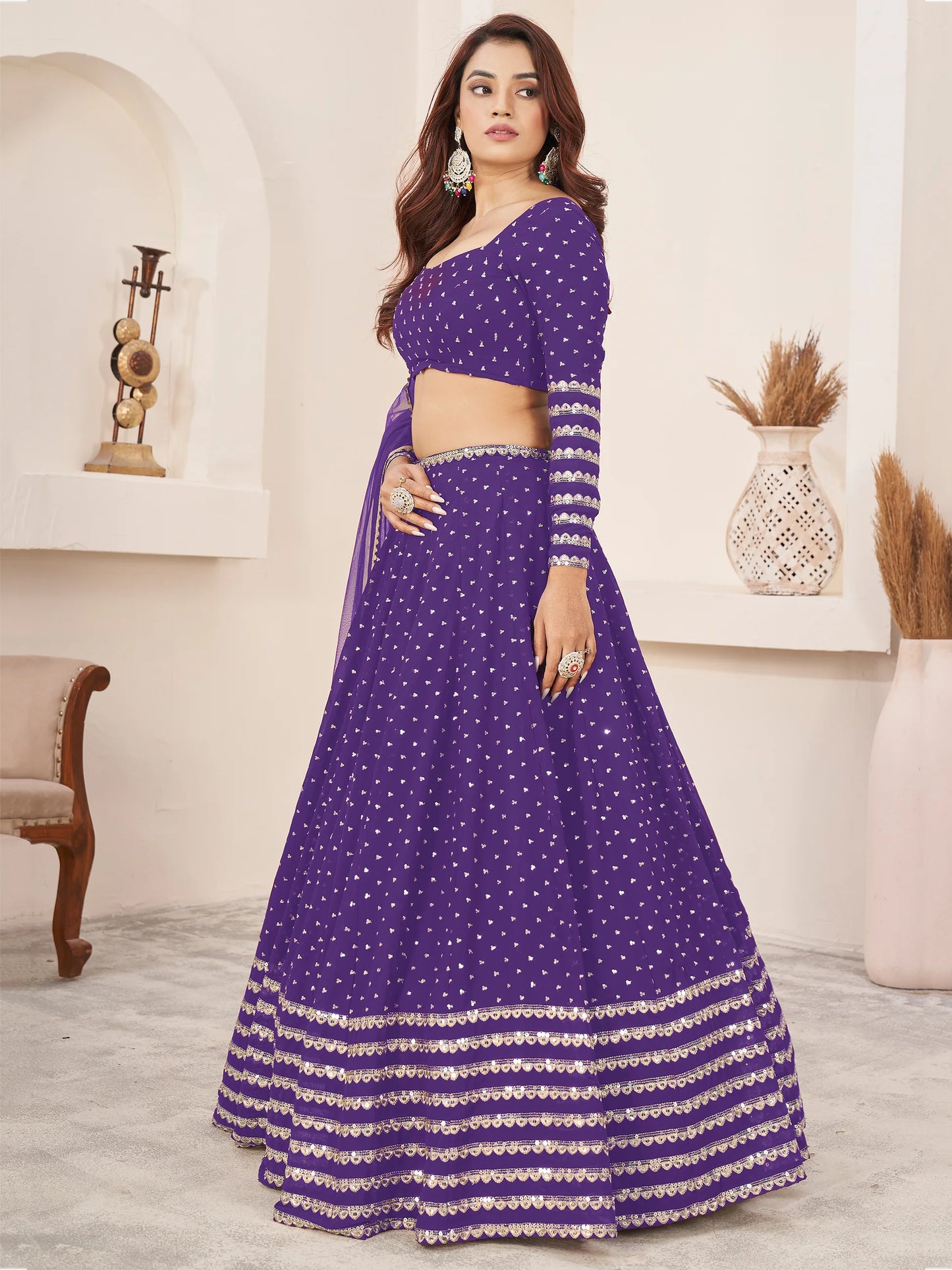 "Lehengas to light up any cultural event in the USA."
