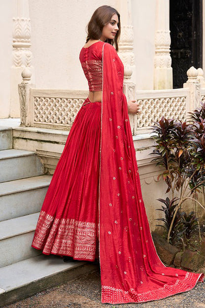 "Chic lehengas for Holi events in America."
