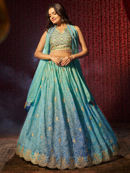 "Traditional lehengas for modern Indian Americans."
