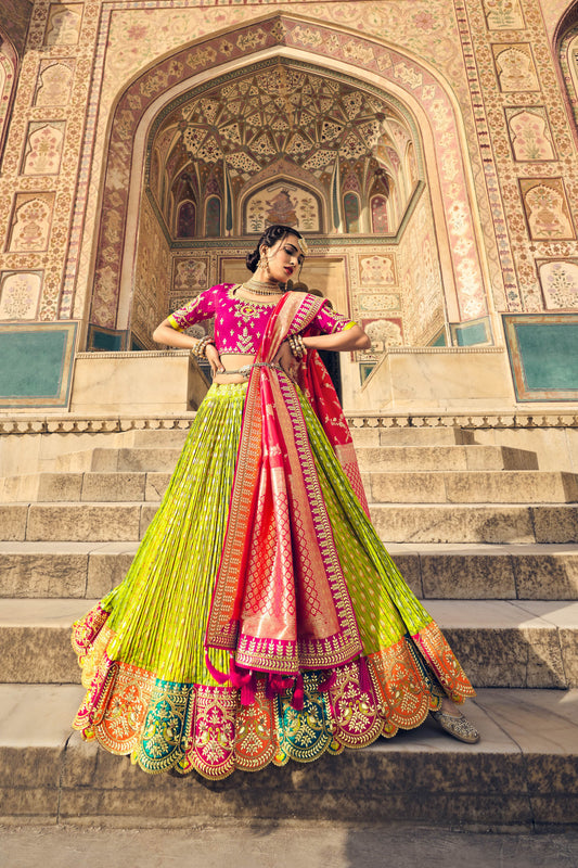 "Celebrate Indian roots in the U.S. with our lehengas."
