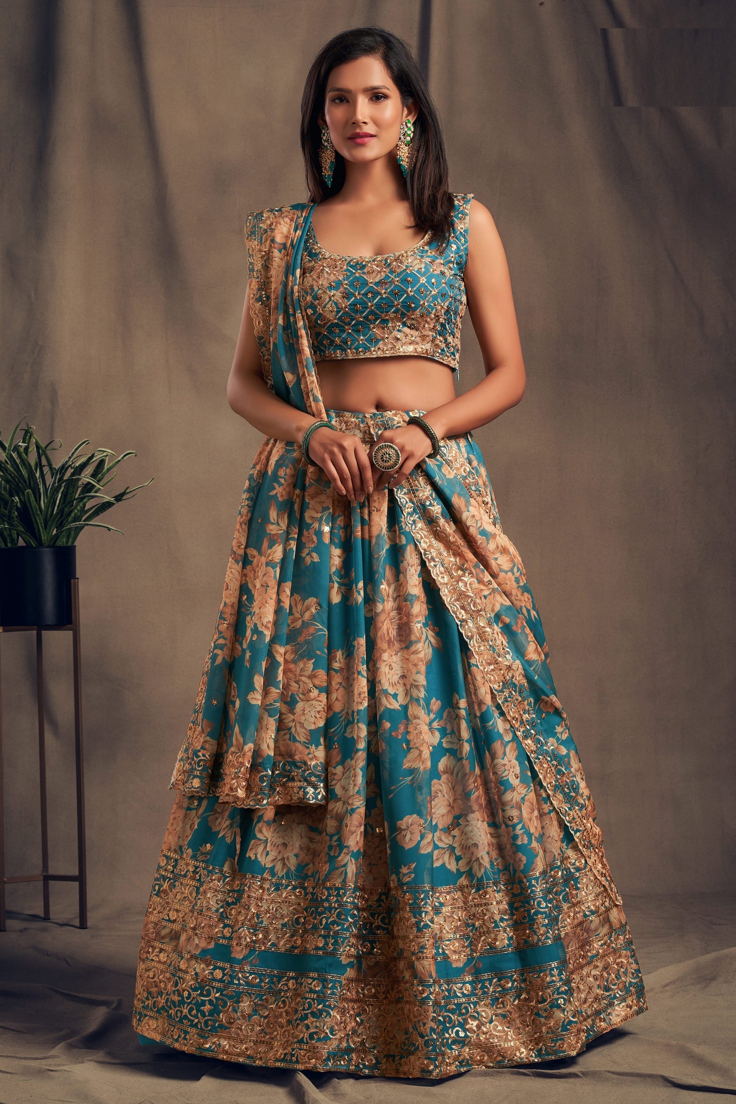 "Gorgeous lehengas for Indian events in the U.S."
