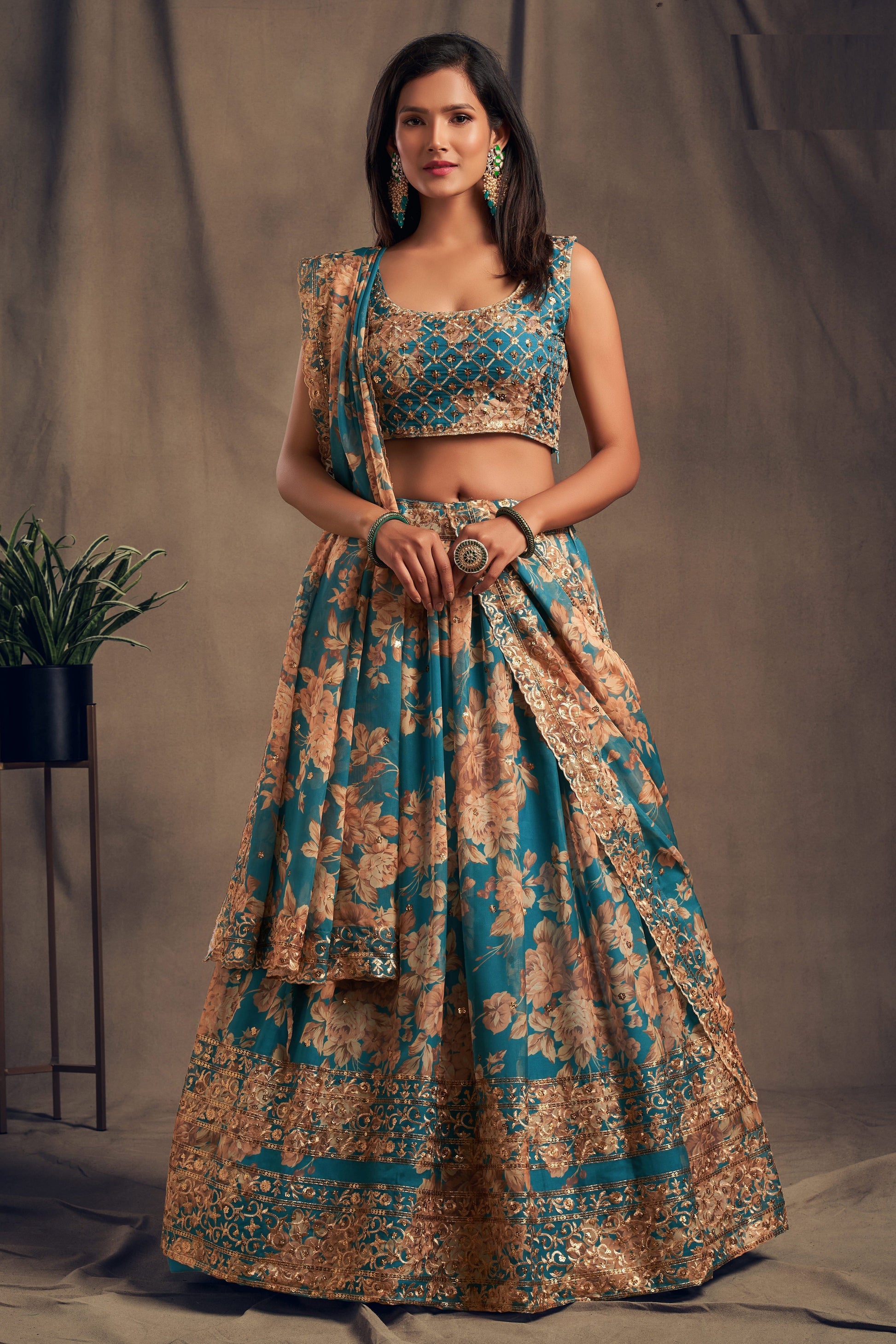 "Gorgeous lehengas for Indian events in the U.S."
