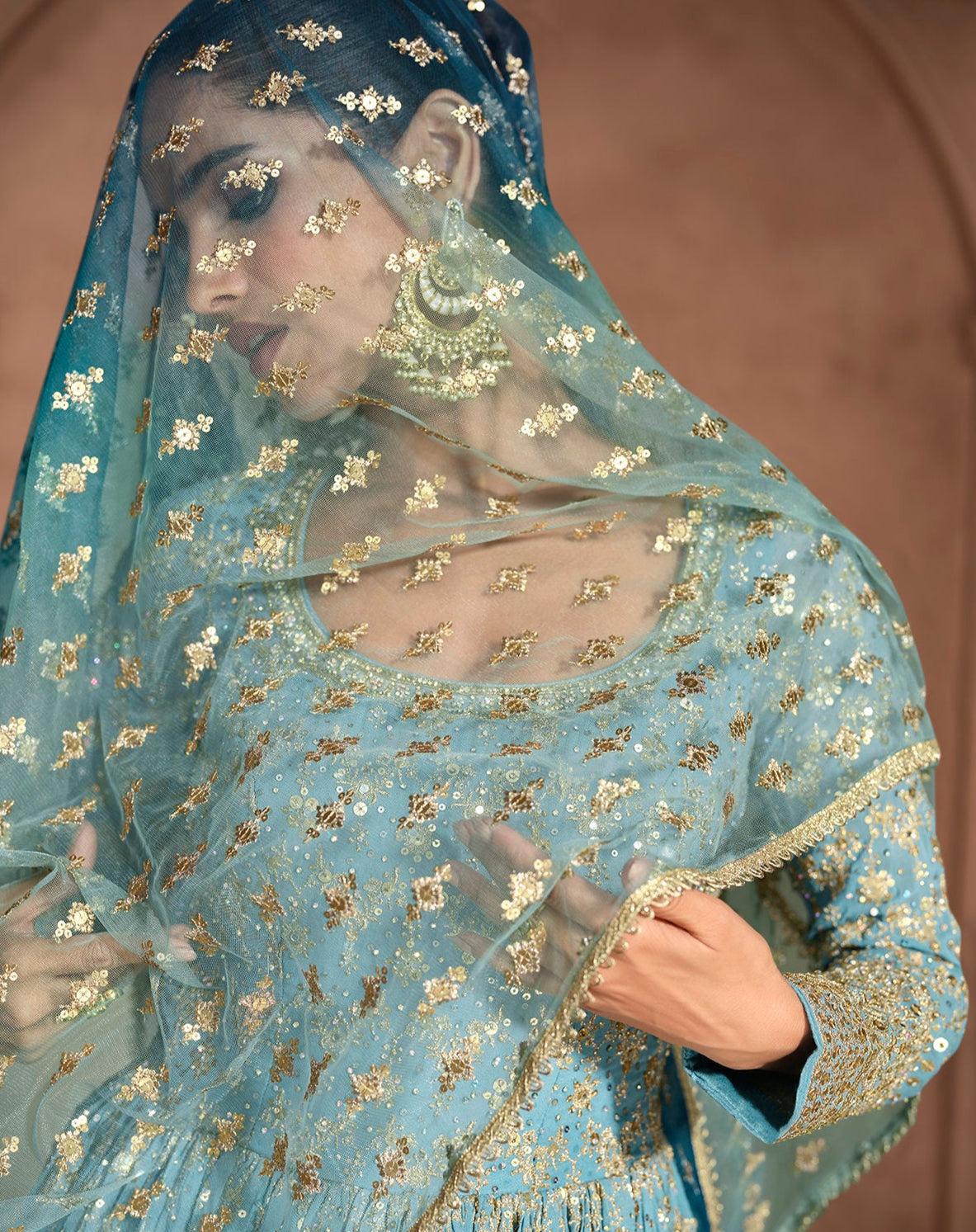 Wedding Function Wear Stylish  Anarkali Gown Dress with Dupatta for Women's