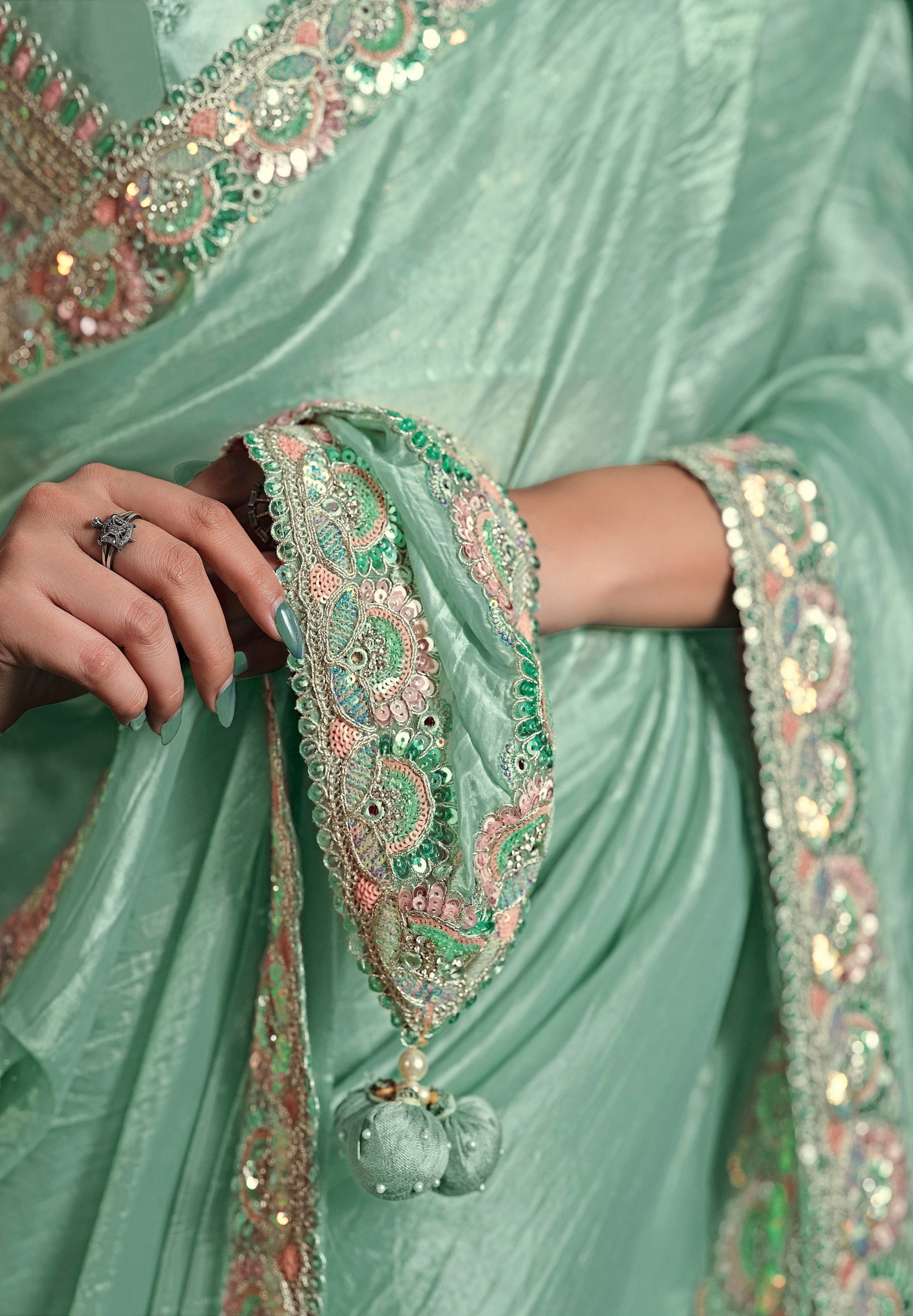 latest designer saree