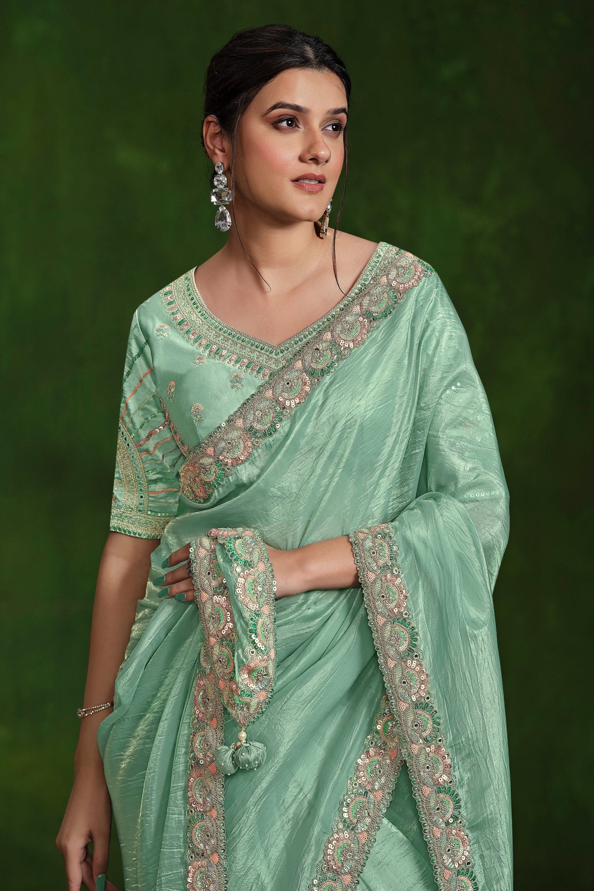 latest designer saree