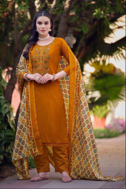 party and Everyday Wear Yellow color shalwar kameez For Haldi Function
