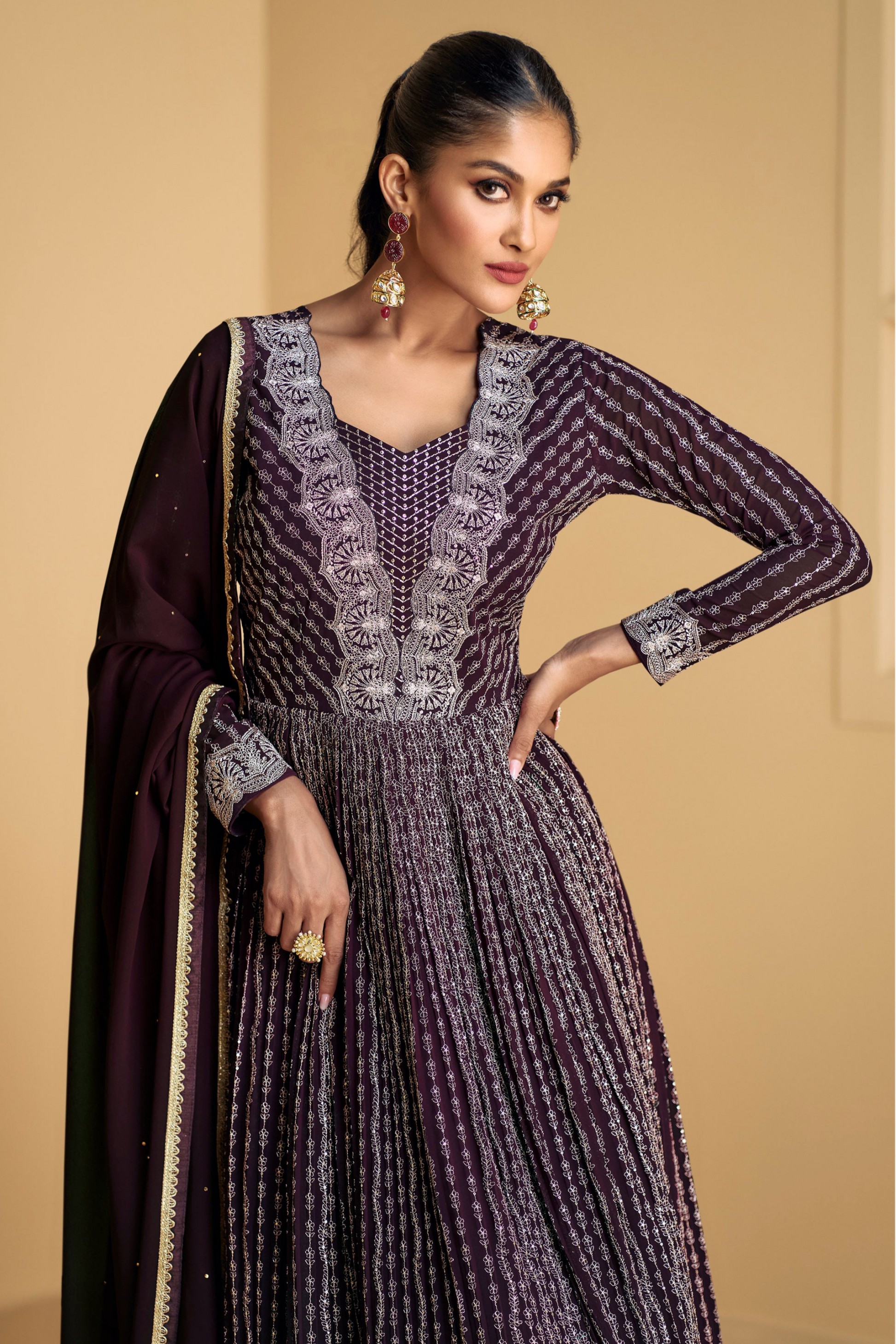 Indian Anarkali Dresses for Wedding - Seyuri Designer Ethnic Wear USA