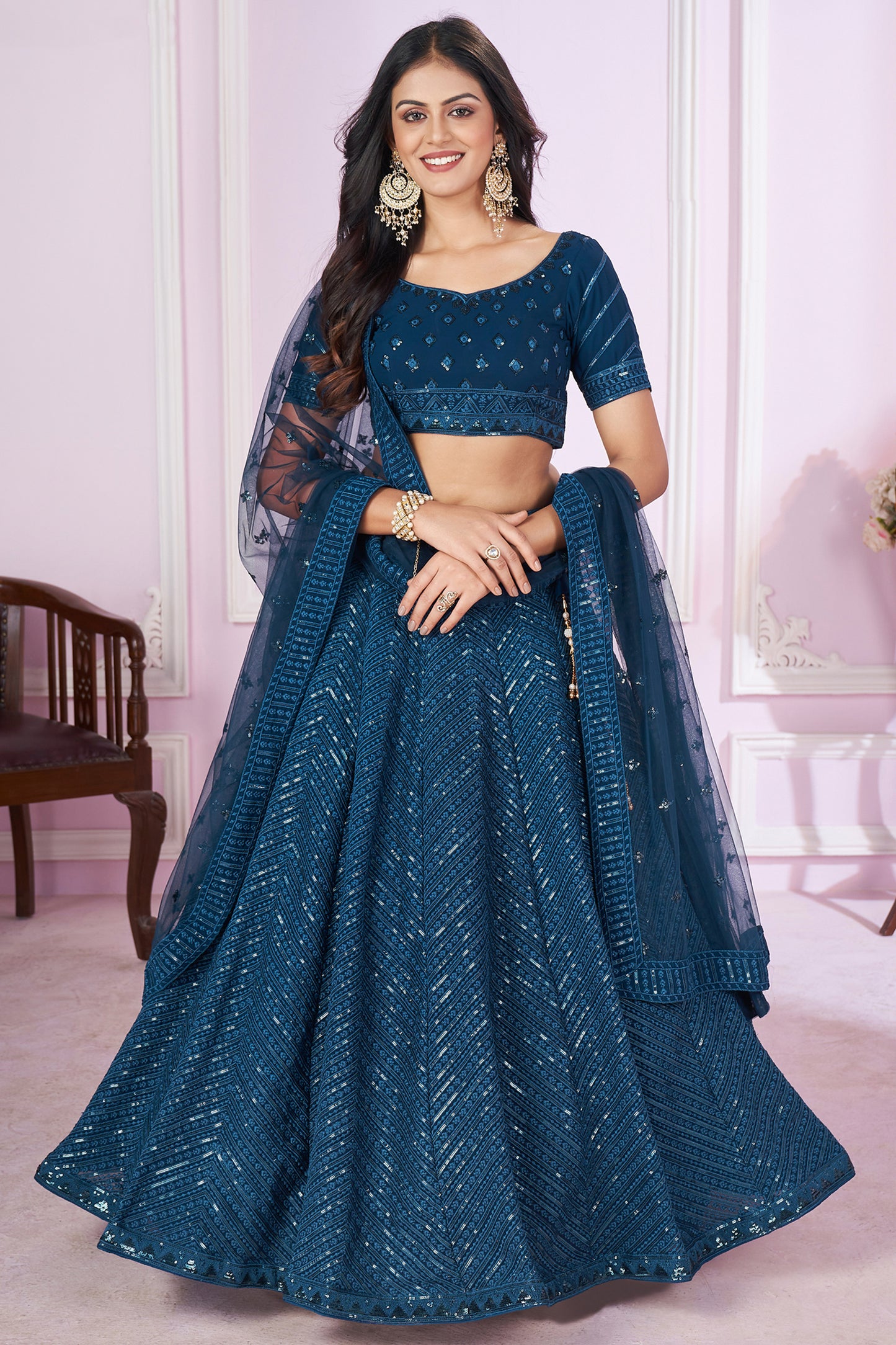 Crafted for queens—bridal lehengas that radiate opulence and charm.
