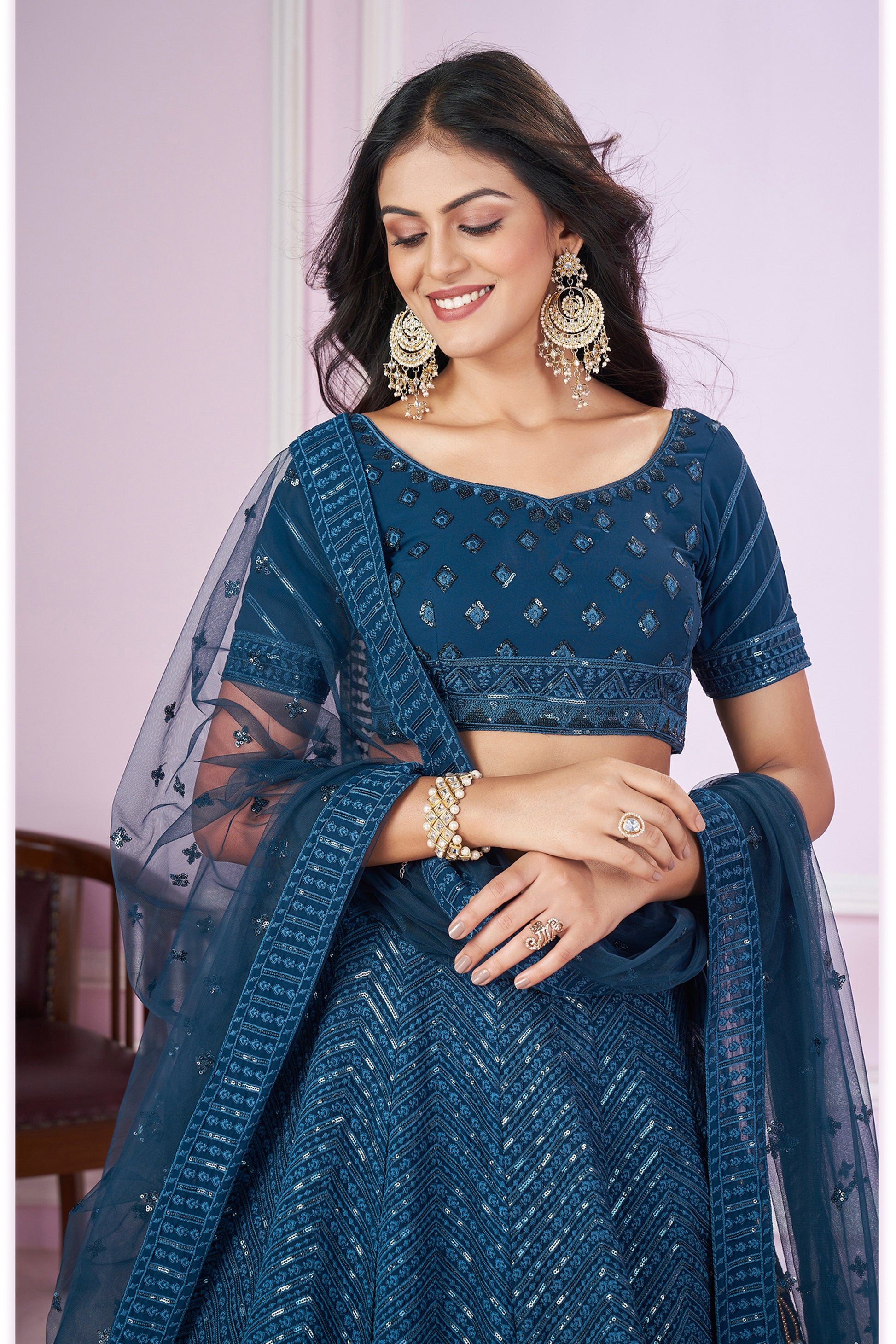 Crafted for queens—bridal lehengas that radiate opulence and charm.
