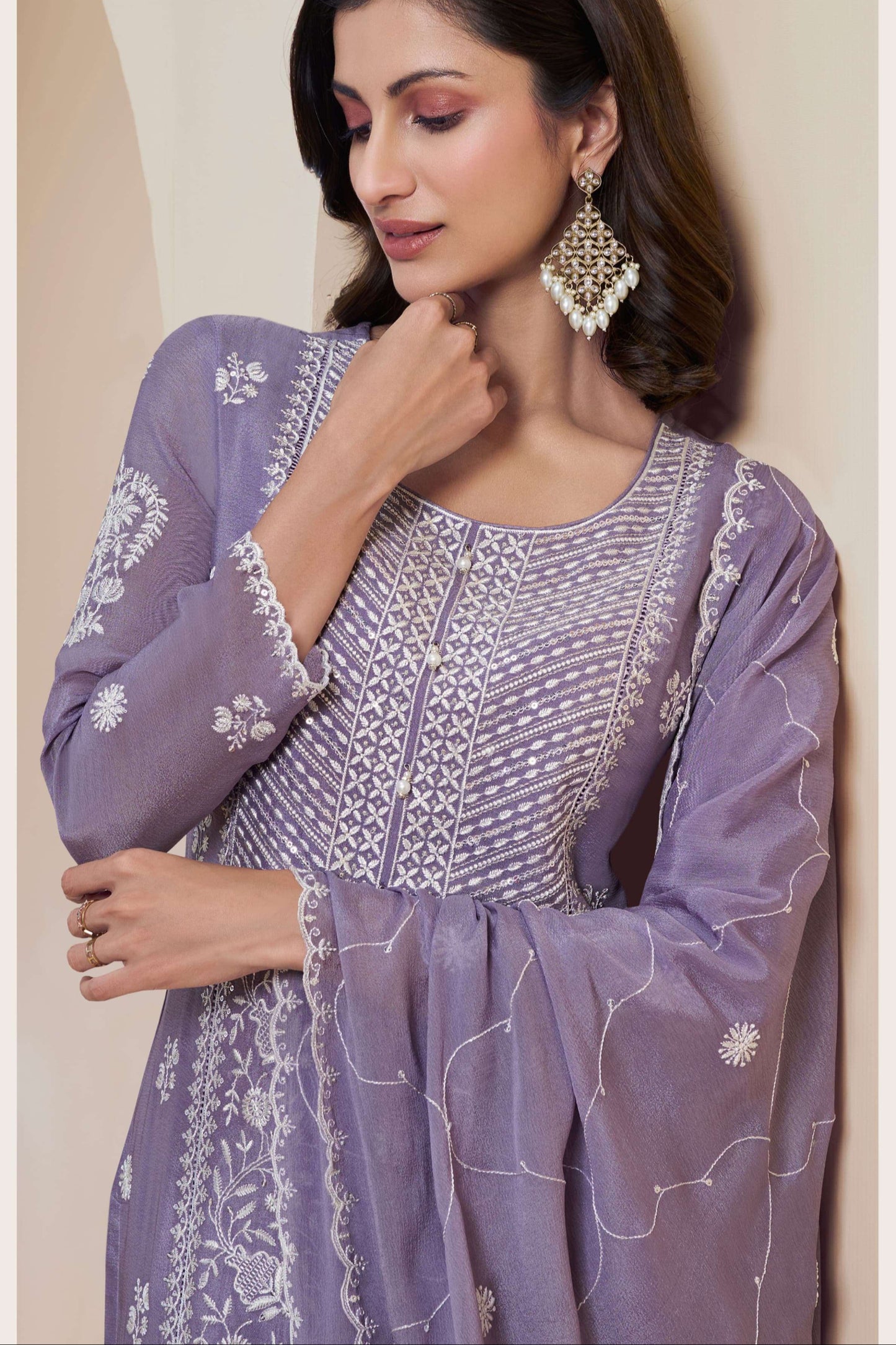 Purple salwar kameez looks royal and elegant. From light to dark purple.
