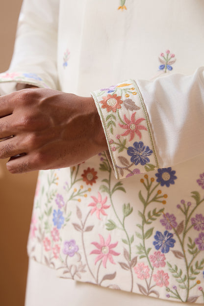 Complete White Kurta Set For Men - Ready To Wear Wedding Outfit USA