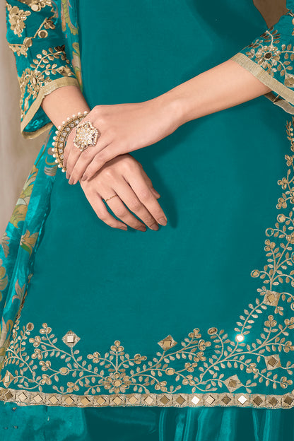 Gorgeous Punjabi Patiyala Dupatta Dress Pakistani Women wear  Salwar Kameez Suits