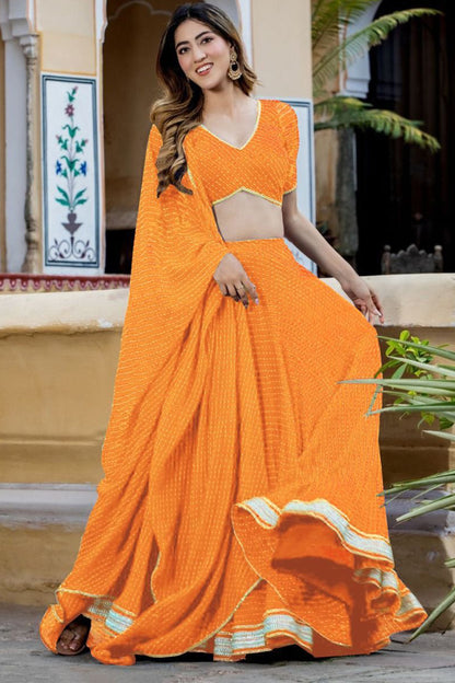 "Elegant lehengas for U.S.-based Indian celebrations."
