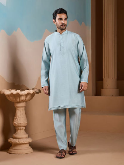 Sky Blue Designer Function Wear Kurta