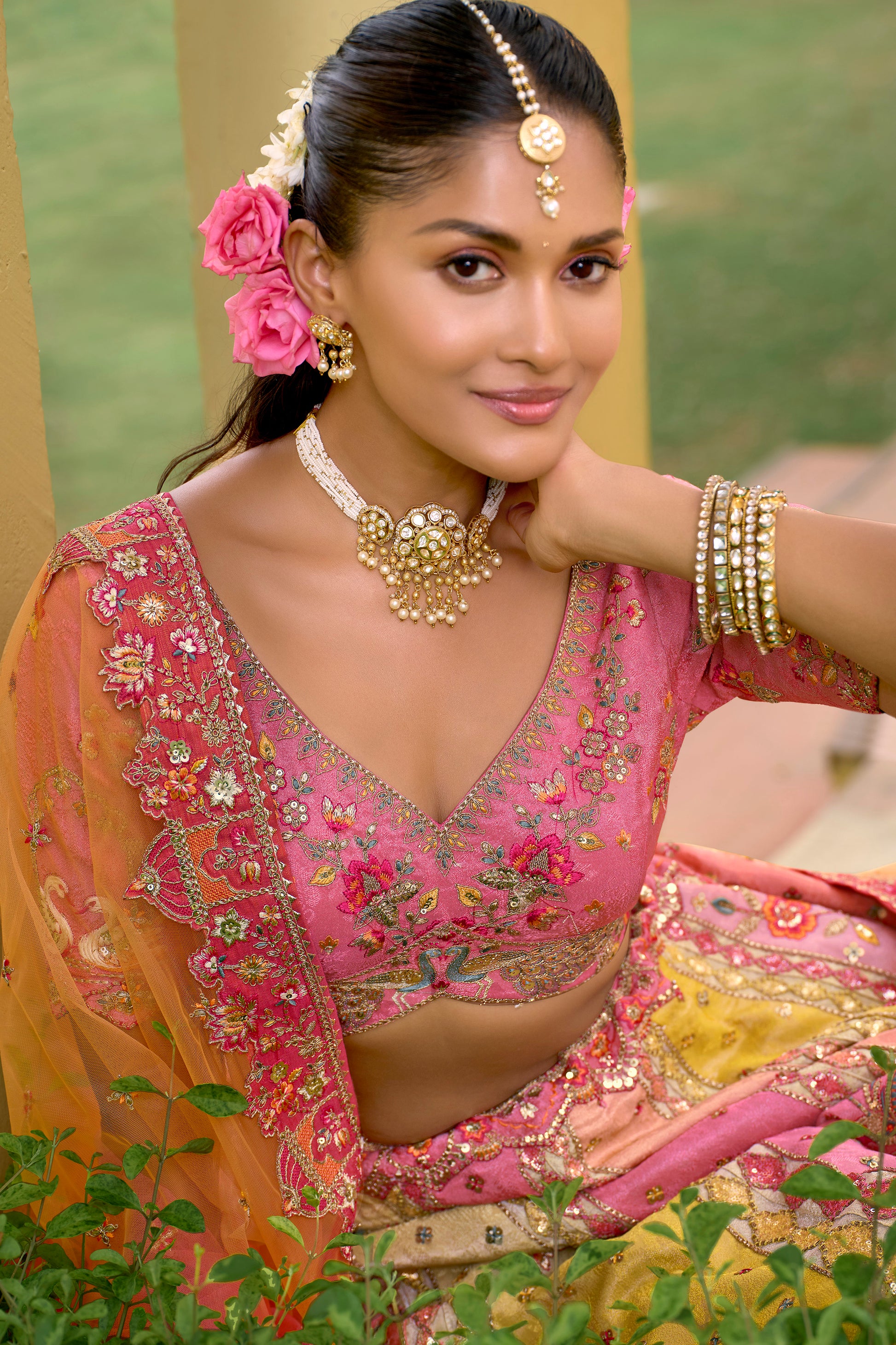 Heavy Embroidery Work Lehenga Choli