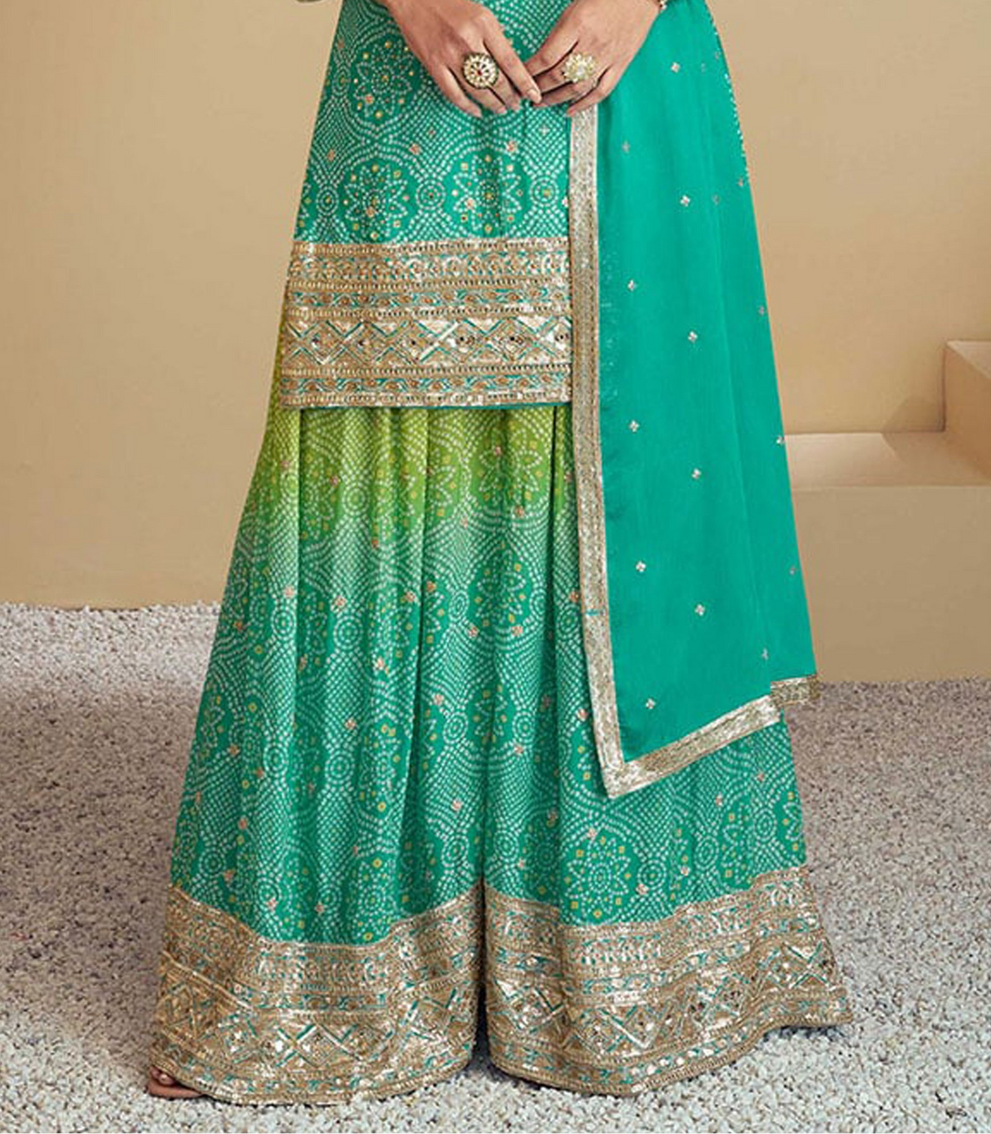 Wedding Ethnic Designer Palazzo Suit 