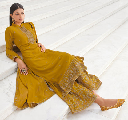 Stitched Yellow Salwar Kameez - Ready to Wear Indian Outfit for Haldi