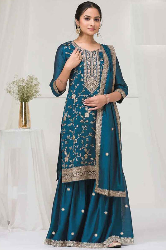 Readymade Palazzo Suit Premium Designer Ethnic Wear