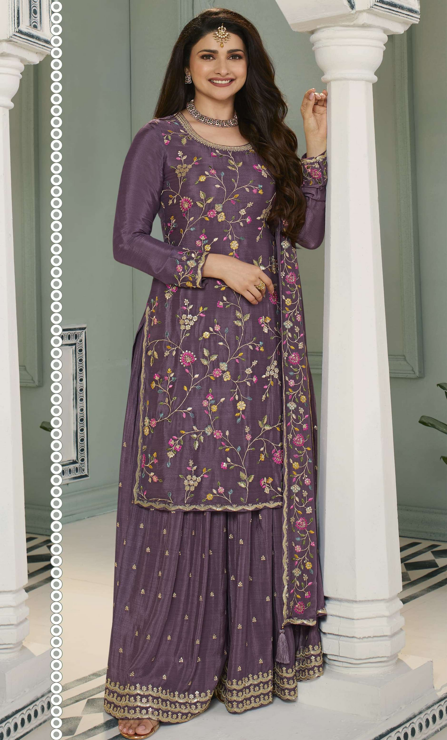 Embroidered Shalwar Kameez Palazzo - Eid Ramadan Special Outfit