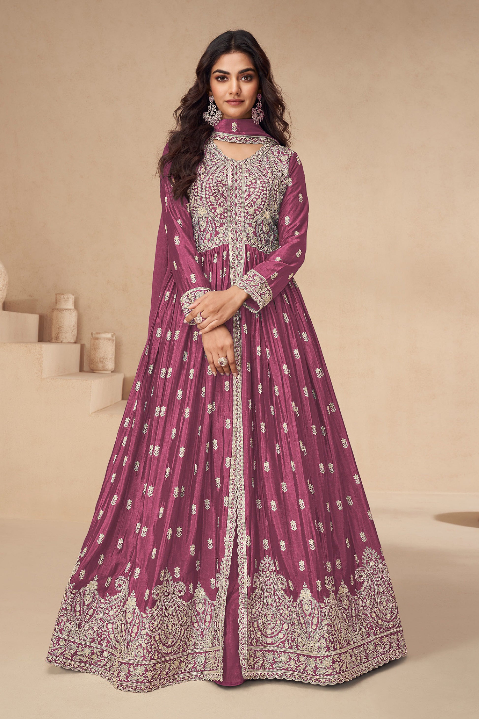 Indian Function Wear Anarkali Gown for Women Traditional Indian Dress USA