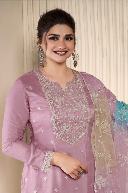 Feminine and fresh, pink salwar kameez range from soft blush tones to vibrant fuchsia.
