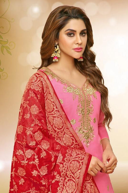 Silk Desi Suit Wedding women's clothing Modern Desi Outfits Everyday Pakistani Outfits