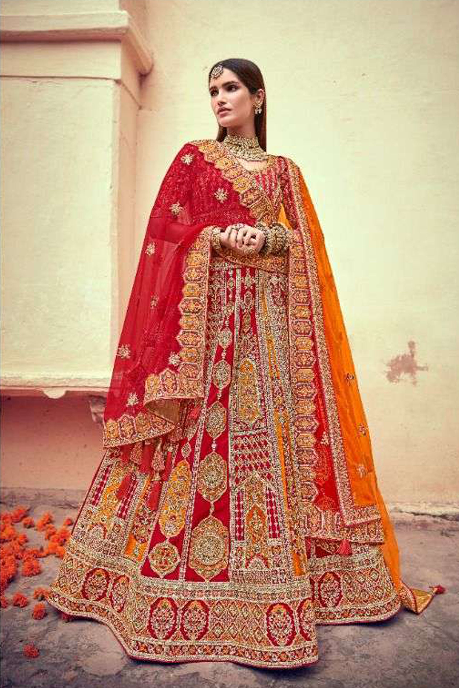 Celebrate love in a bridal lehenga that tells your unique story.
