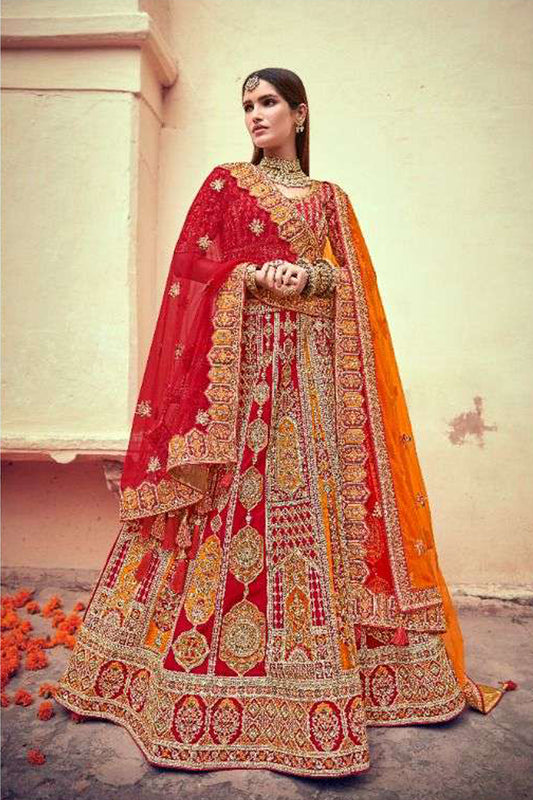 Celebrate love in a bridal lehenga that tells your unique story.
