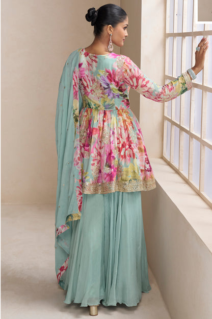 Traditional Designer Salwar Kameez Palazzo Dress