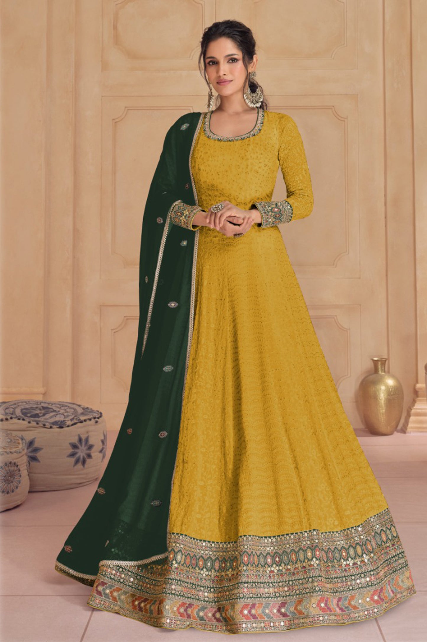 Designer Function Party Wear Anarkali Gown