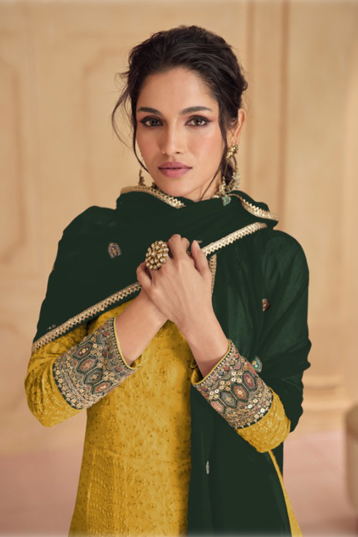 Designer Function Party Wear Anarkali Gown Suit