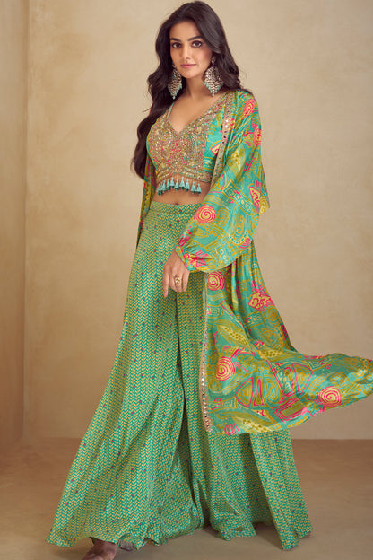 Stylish Shrug Style Plazzo Suit – Festive & Occasion Wear for Women