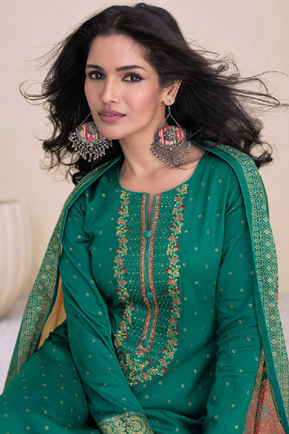 Pakistani Designer Pure Satin With Embroidery Work Cotton Wear Salwar Kameez Pant Dress