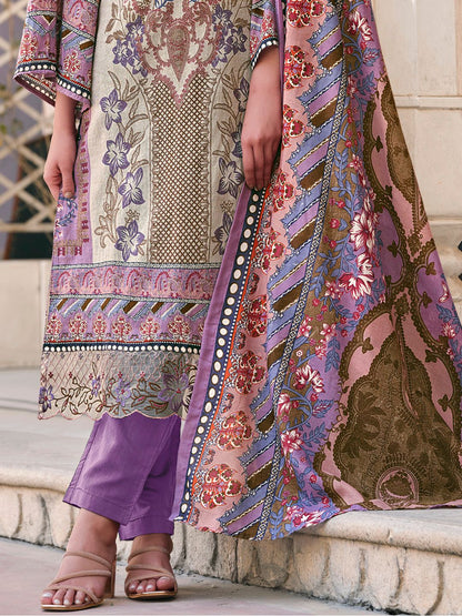 Beautiful Designer Embroidery Work Salwar Kameez Plazzo Suit