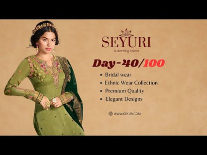 Salwar Kameez Wedding Outfit | Pistachio Green Designer Suit with Dupatta | Indian Ethnic Wear | Embroidered Salwar Suit | Party Wear Reception Dress | Sequin Work Salwar Kameez | Plus Size Ready to Wear | Traditional Indian Dress