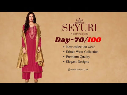 Premium Pink Salwar Kameez | Linen Silk Viscose Jacquard Embroidered Suit | Pakistani Indian Wedding Ceremony Eid Party Wear | Ready to Wear Plus Size USA