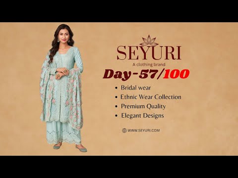 Elegant Ethnic Wear Collection | Premium Quality | Trending Designs | Stunning Blue Bridal Dress
