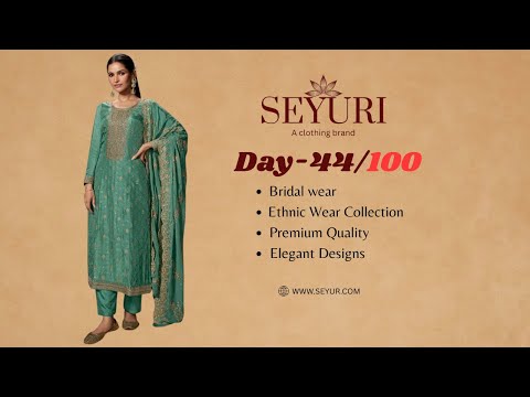 Embroidery Detail Sequin Work Salwar Kameez Handcrafted